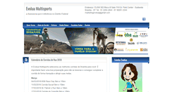 Desktop Screenshot of evoluamultisports.com.br